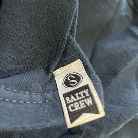 Salty Crew Navy and Gold BoatT-Shirt, ironed, and ready to go - Picture 4 of 7